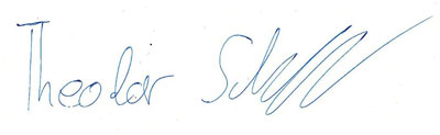 Unterschrift Theodor Schell